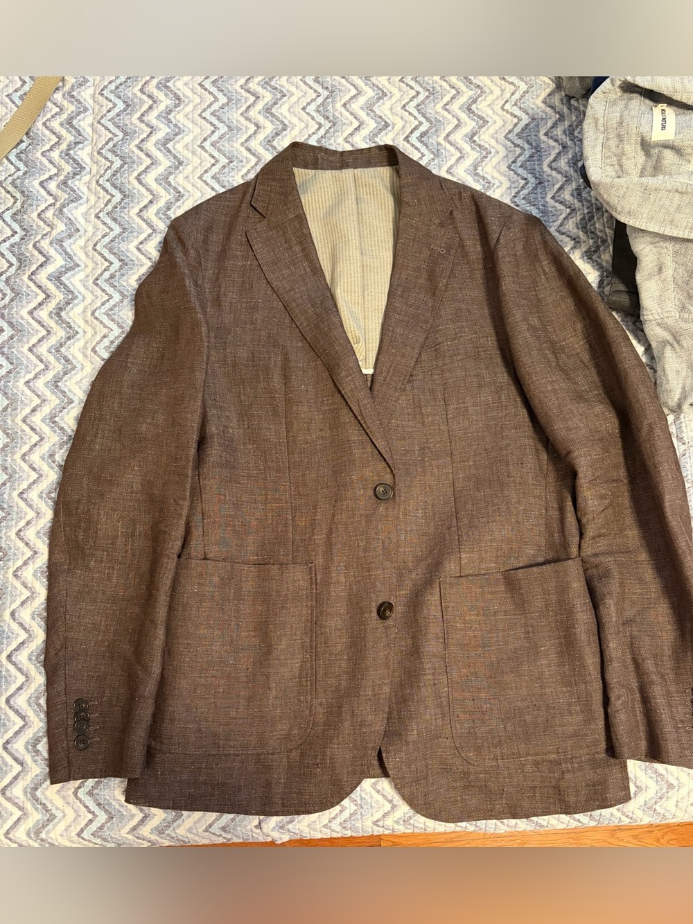 Taylor Stitch Sheffield Sport Coat in Cocoa Linen